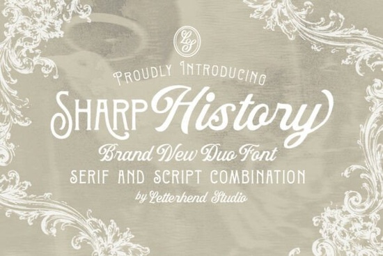 Sharp History Font